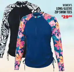 Big 5 Women's Long-Sleeve Zip Swim Tees offer