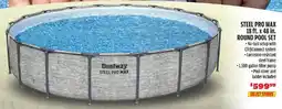 Big 5 Bestway steel pro max round pool set offer