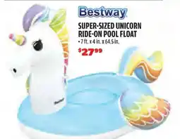 Big 5 Bestway super-sized unicorn ride-on pool float offer