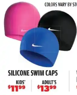Big 5 Nike silicone swim caps offer