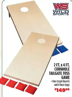 Big 5 Wild Sports 2 Ft. x 4 Ft. Cornhole Tailgate Toss Game offer