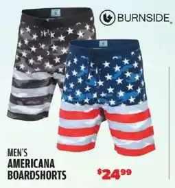 Big 5 Burnside men's americana boardshorts offer