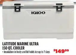 Big 5 Igloo latitude marine ultra 150 qt. cooler offer