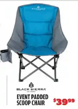 Big 5 Black Sierra event padded scoop chair offer