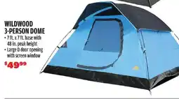 Big 5 Wildwood 3-person dome offer