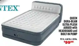 Big 5 Intex Queen Dura-Beam Ultra Plush Airbed with Headboard and Built-In Pump offer