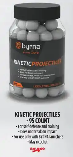 Big 5 Byrna kinetic projectiles offer