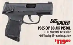 Big 5 Sig Sauer p365 co2 bb air pistol offer