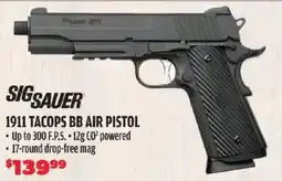 Big 5 Sig Sauer 1911 Tacops Bb Air Pistol offer