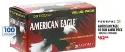 Big 5 Federal American Eagle 40 S&W Value Pack offer