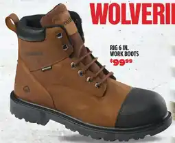 Big 5 Wolverine rig 6 in. work boots offer