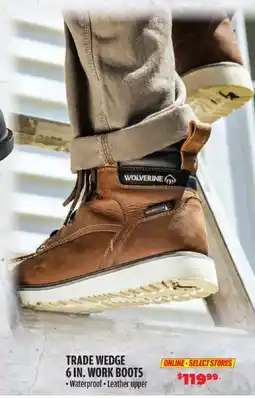 Big 5 Wolverine trade wedge 6 in. work boots offer