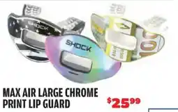 Big 5 Shock max air large chrome print lip guard offer