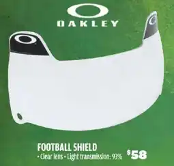 Big 5 Oakley football shield offer