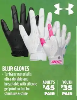 Big 5 Under Armour blur gloves offer