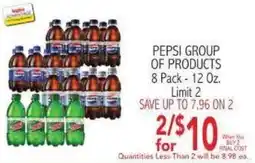 Ingles Markets Pepsi Group of Products offer