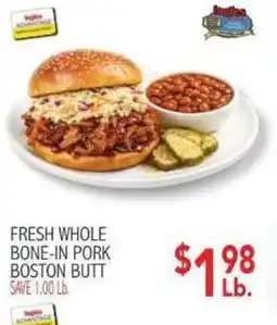 Ingles Markets Fresh whole bone-in pork boston butt offer