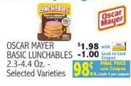 Ingles Markets Oscar Mayer Basic Lunchables offer