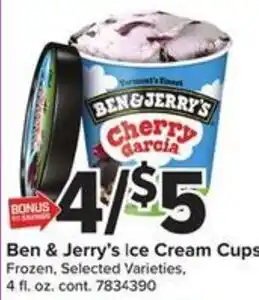 Ben & Jerry's ice cream cups