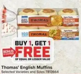 Giant Food Thomas' English Muffins offer