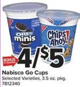 Giant Food Nabisco Go Cups offer