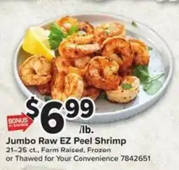 Giant Food Jumbo Raw EZ Peel Shrimp offer