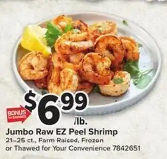 Giant Food Jumbo Raw EZ Peel Shrimp offer