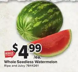 Giant Food Whole Seedless Watermelon offer