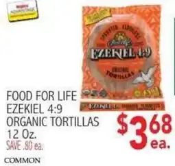 Ingles Markets Food for Life Ezekiel 4:9 organic tortillas offer