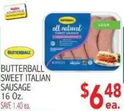 Ingles Markets Butterball sweet italian sausage offer