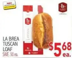Ingles Markets La Brea Tuscan Loaf offer