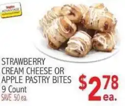 Ingles Markets Strawberry cream cheese or apple pastry bites offer