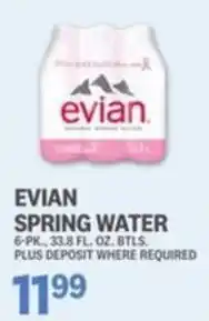 Kings Food Markets Evian spring water offer