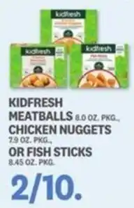 Kings Food Markets Kidfresh meatballs, chicken nuggets or fish sticks offer