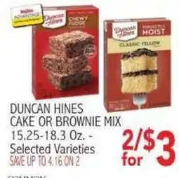 Ingles Markets Duncan Hines cake or brownie mix offer