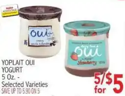 Ingles Markets Yoplait Oui Yogurt offer