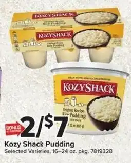 Giant Food Kozy Shack Pudding offer