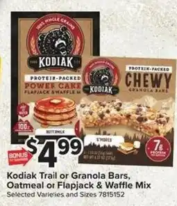 Giant Food Kodiak Trail or Granola Bars, Oatmeal or Flapjack & Waffle Mix offer