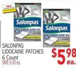 Ingles Markets Salonpas lidocaine patches offer