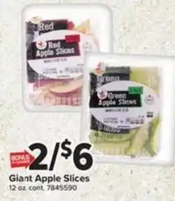 Giant Food Giant Apple Slices offer