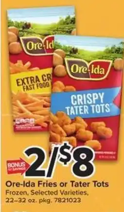 Giant Food Ore-Ida Fries or Tater Tots offer