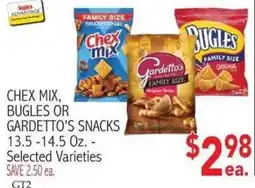 Ingles Markets Chex Mix, Bugles or Gardeetto's Snacks offer