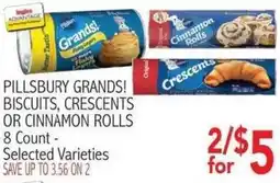 Ingles Markets Pillsbury grands! biscuits, crescents or cinnamon rolls offer