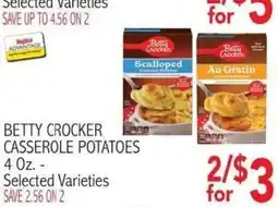 Ingles Markets Betty Crocker casserole potatoes offer