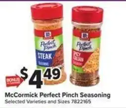 Giant Food McCormick Perfect Pinch Seasoning offer
