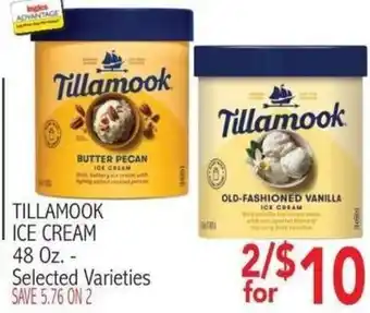 Ingles Markets Tillamook ice cream offer