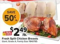 Giant Food Fresh Split Chicken Breasts offer