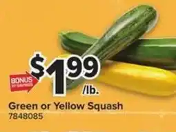 Giant Food Green or Yellow Squash offer