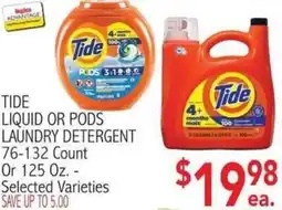 Ingles Markets Tide liquid or pods laundry detergent offer
