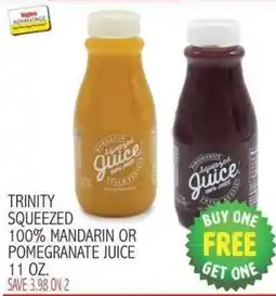 Ingles Markets Trinity squeezed 100% mandarin or pomegranate juice offer
